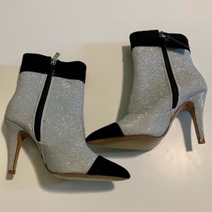 Fashion Nova Silver Booties